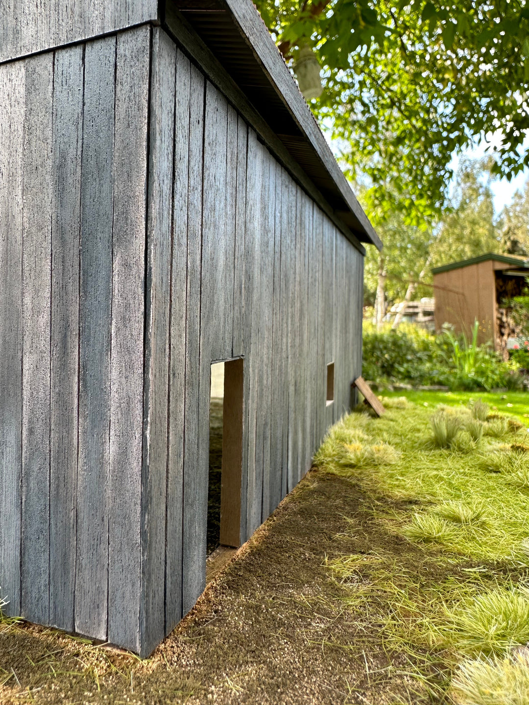 Took a picture of the barn (before the door/window were added) outside.