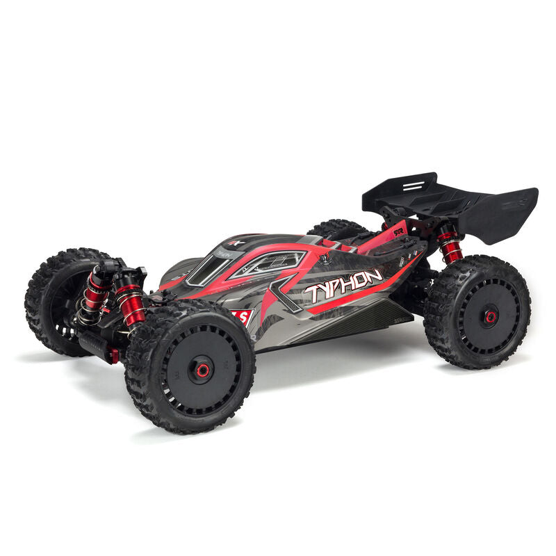 Arrma 1/8 TYPHON 6S V5 4X4 BLX Buggy with Spektrum Firma RTR, Black