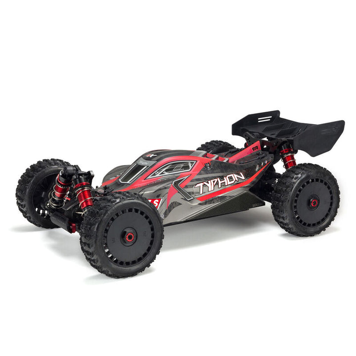 Arrma 1/8 TYPHON 6S V5 4X4 BLX Buggy with Spektrum Firma RTR, Black