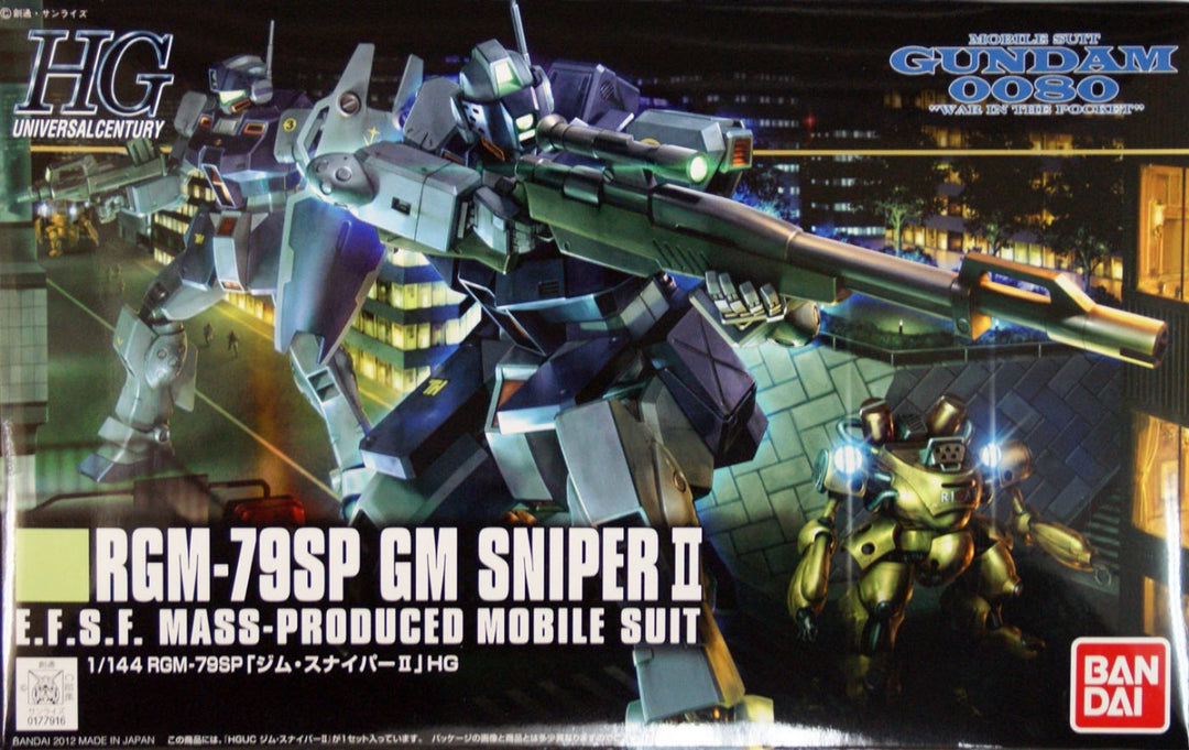 Bandai High Grade (HG) RGM-79SP GM Sniper II E.F.S.F. Mass-Produced Mobile Suit
