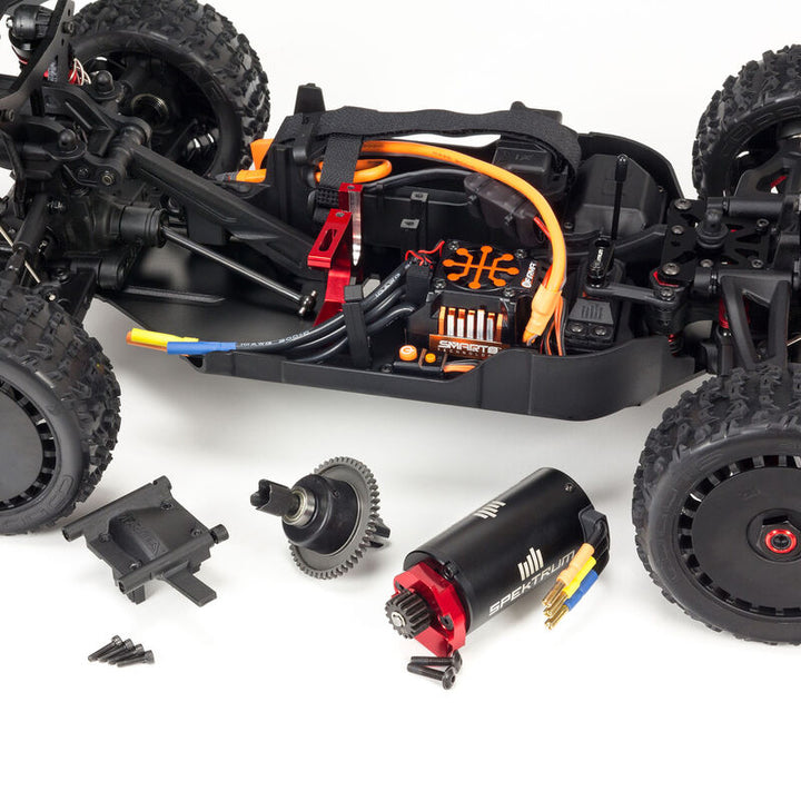 Arrma 1/8 TYPHON 6S V5 4X4 BLX Buggy with Spektrum Firma RTR, Black