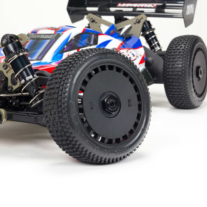 Arrma 1/8 TLR Tuned TYPHON 6S 4X4 BLX Buggy RTR, Red/Blue