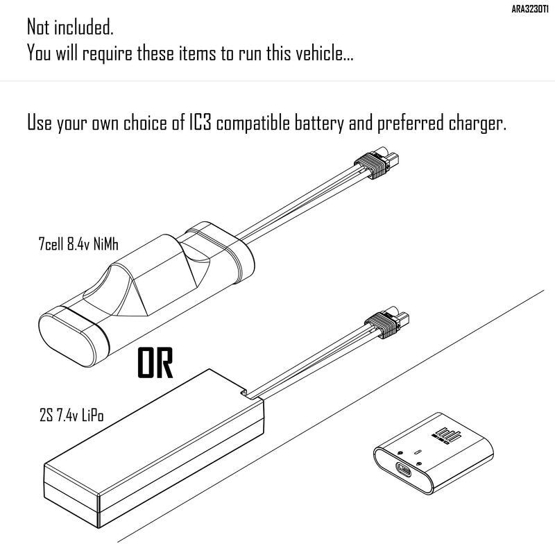 Arrma 1/10 GORGON 2WD Monster Truck RTR, without Battery and Charger