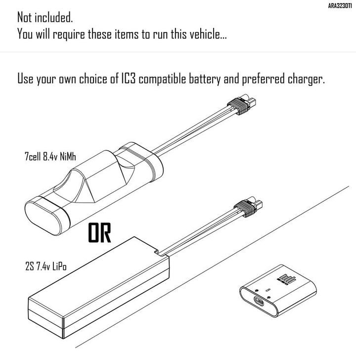 Arrma 1/10 GORGON 2WD Monster Truck RTR, without Battery and Charger