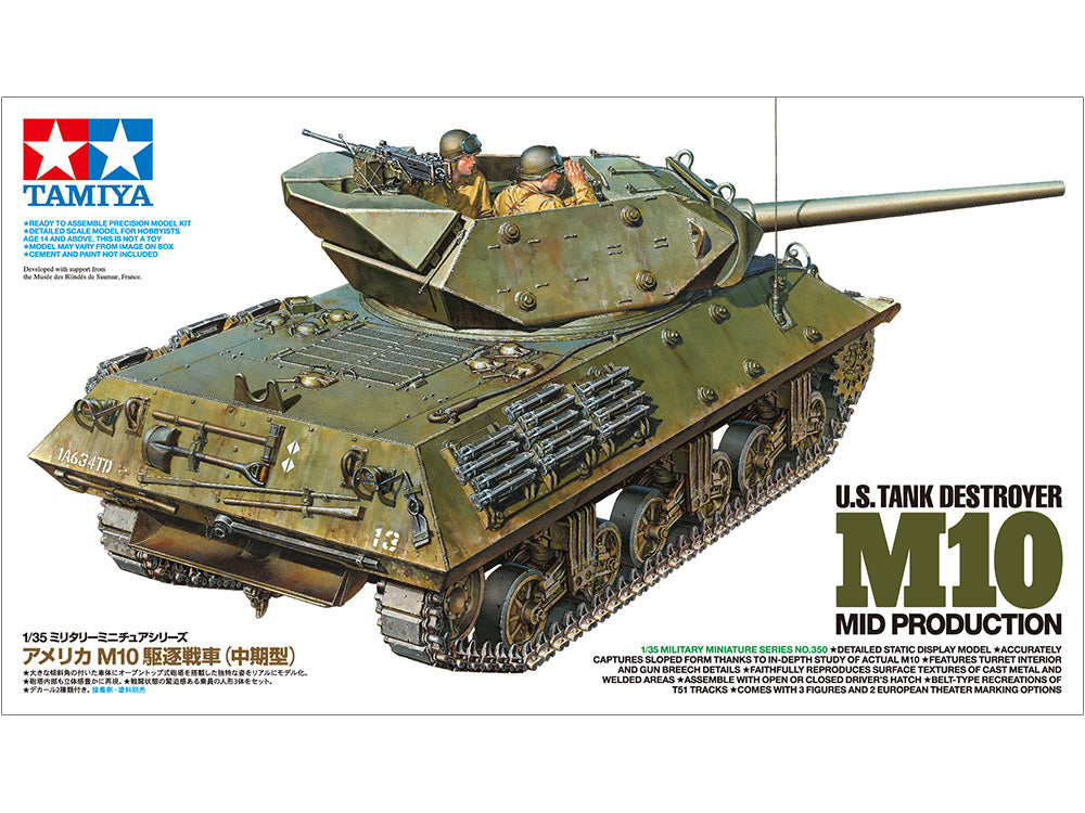 Tamiya 1/35 U.S. Tank Destroyer M10 (Mid Production)