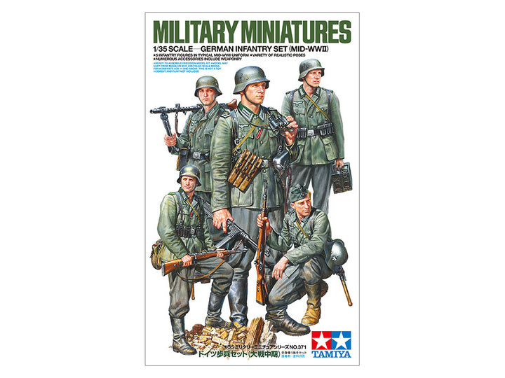 Tamiya 1/35 German Infantry Set (Mid-WWII)