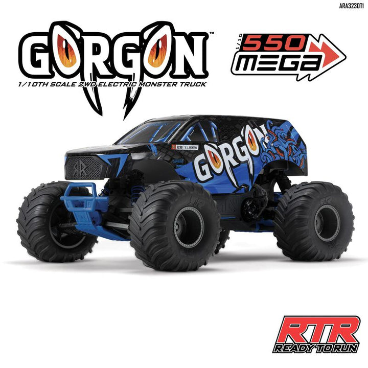 Arrma 1/10 GORGON 2WD Monster Truck RTR, without Battery and Charger