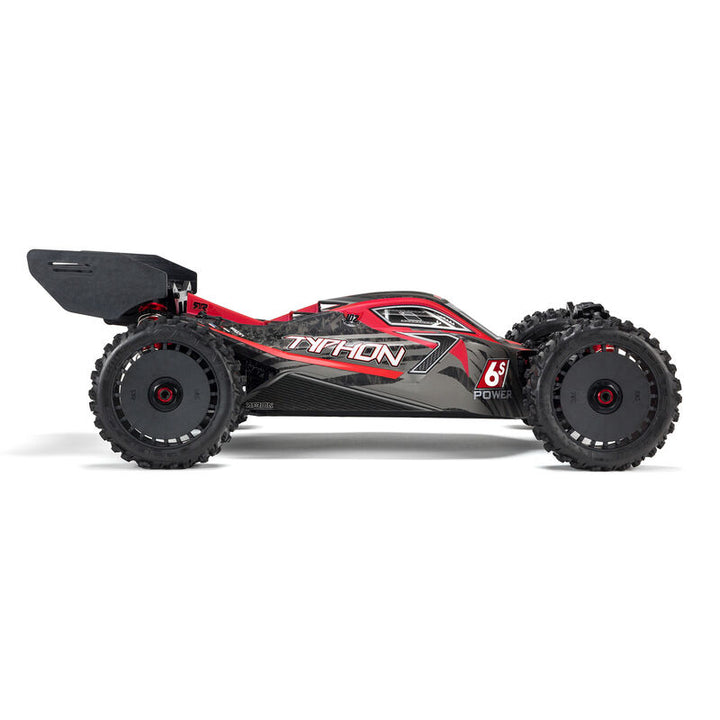 Arrma 1/8 TYPHON 6S V5 4X4 BLX Buggy with Spektrum Firma RTR, Black
