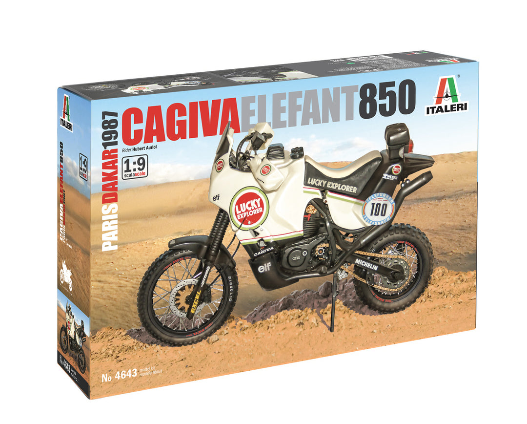 Italeri - Cagiva Elefant 850 Paris-Dakar 1987 1/9 Scale