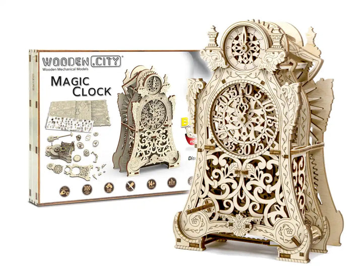 Wooden City - 3D Wooden Puzzle - Magic Clock