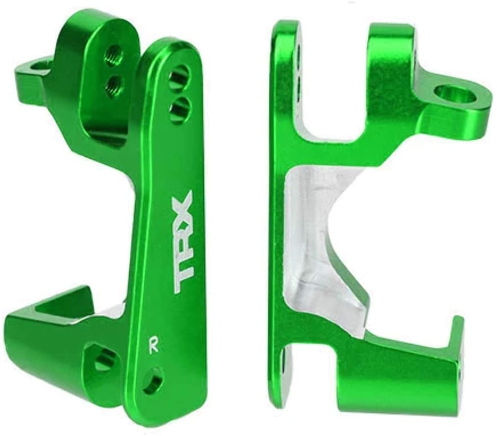 Traxxas 6832G Green Aluminum Caster Block Set (2) (1/10 4x4 Models & XO-1)