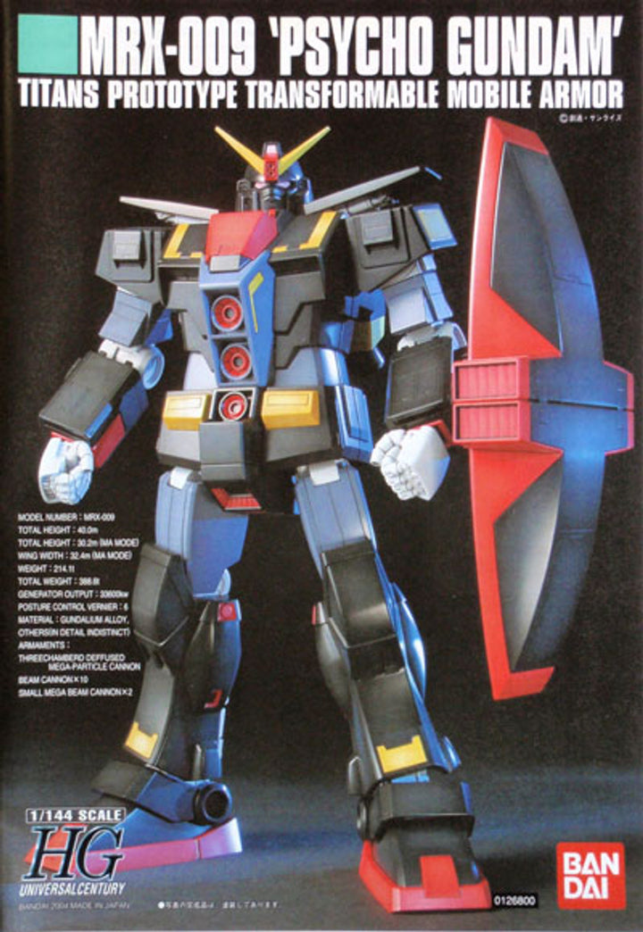 Bandai HGUC MRX-009 Psycho-Gundam Titans Prototype Transformable Mobile Suit