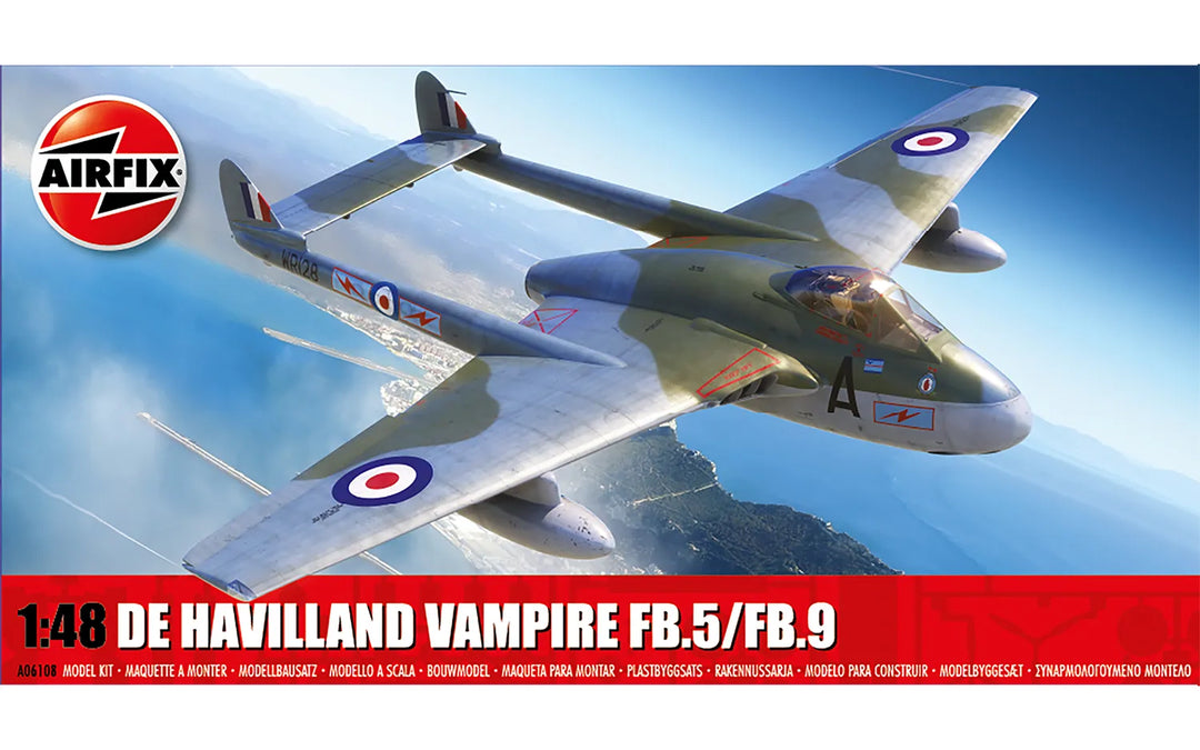 Airfix de Havilland Vampire FB.5/FB.9 1:48 scale