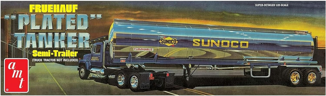 AMT - 1/25 Fruehauf Plated Tanker Trailer Sunoco