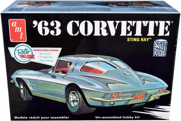 AMT - 1963 Chevy Corvette: 1/25 Scale Model Kit