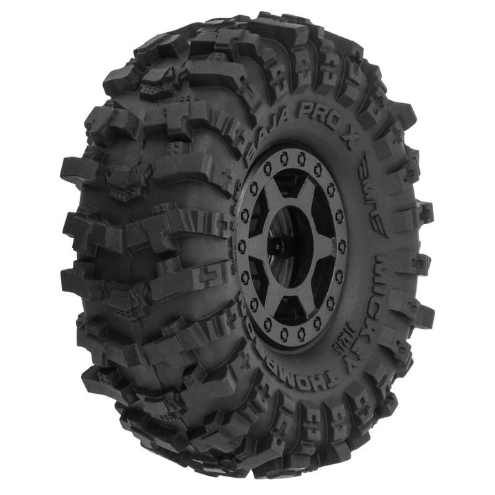 Pro-Line - 1/24 Mickey Thompson Baja Pro X F/R 1.0" MTD 7mm Black Holcomb (4)