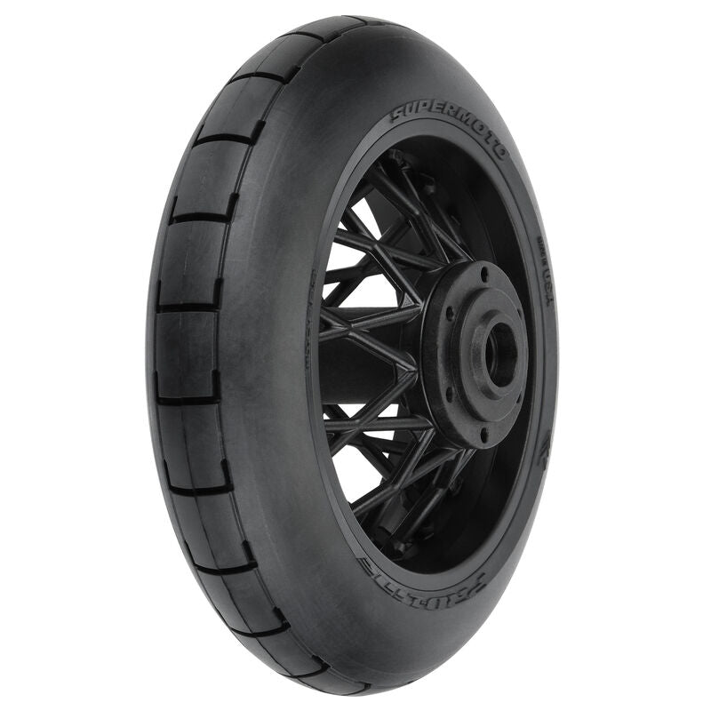 Pro-Line - 1/4 Supermoto S3 Motorcycle Rear Tire MTD Black (1): PROMOTO-MX