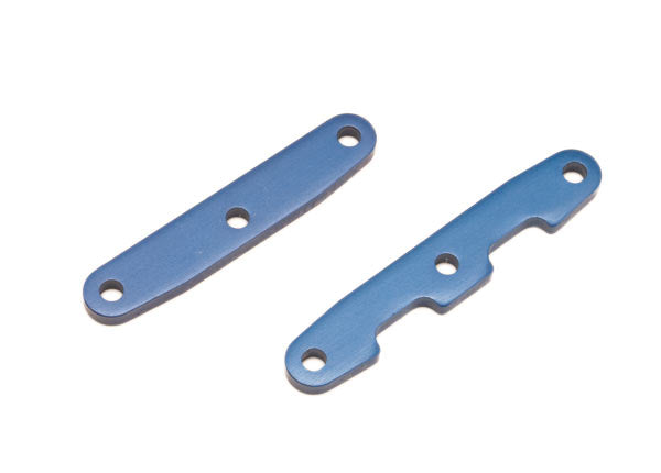 Traxxas 6823 Bulkhead tie bars, front & rear, aluminum (blue-anodized)