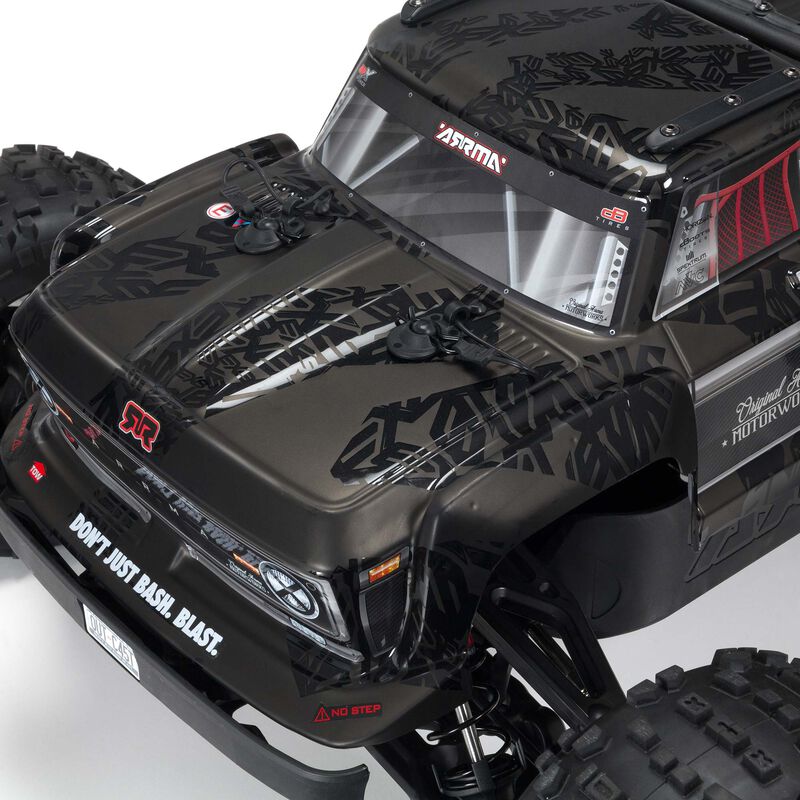 Arrma 1/5 OUTCAST 4X4 EXtreme Bash Roller Stunt Truck, Black