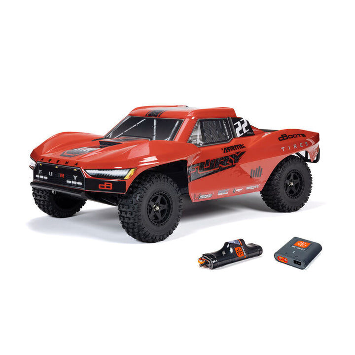 Arrma - 1/10 FURY MEGA 550 2WD Short Course Truck RTR with Battery & Charger