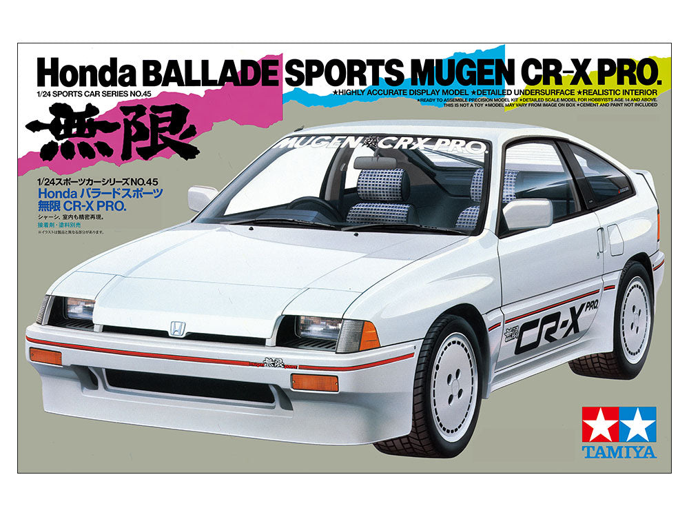 Tamiya - 1/24 Honda Ballade Sports Mugen CR-X PRO