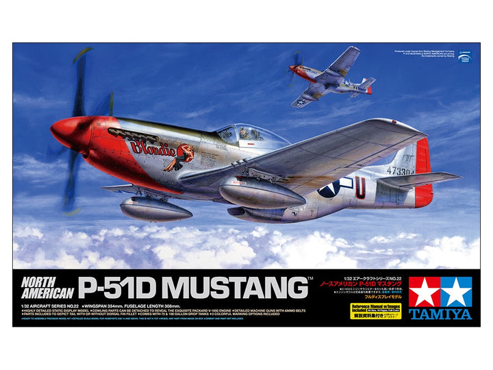 Tamiya - 1/32 Scale North American P-51D Mustang