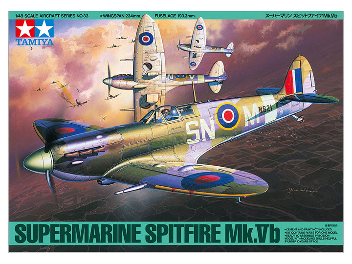 Tamiya - 1/48 Scale Supermarine Spitfire Mk.Vb