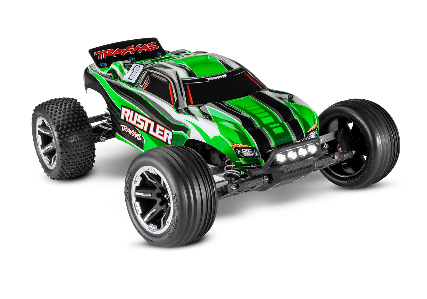 1/10 Scale Traxxas rustler R/C purchases Truck 2wd Titian 12 Turn Brushed Motor