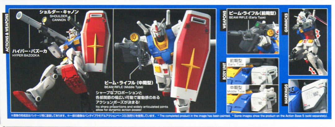 Bandai HG Gundam The Origin RX-78-02 Gundam E.F.F. Prototype Mobile Suit