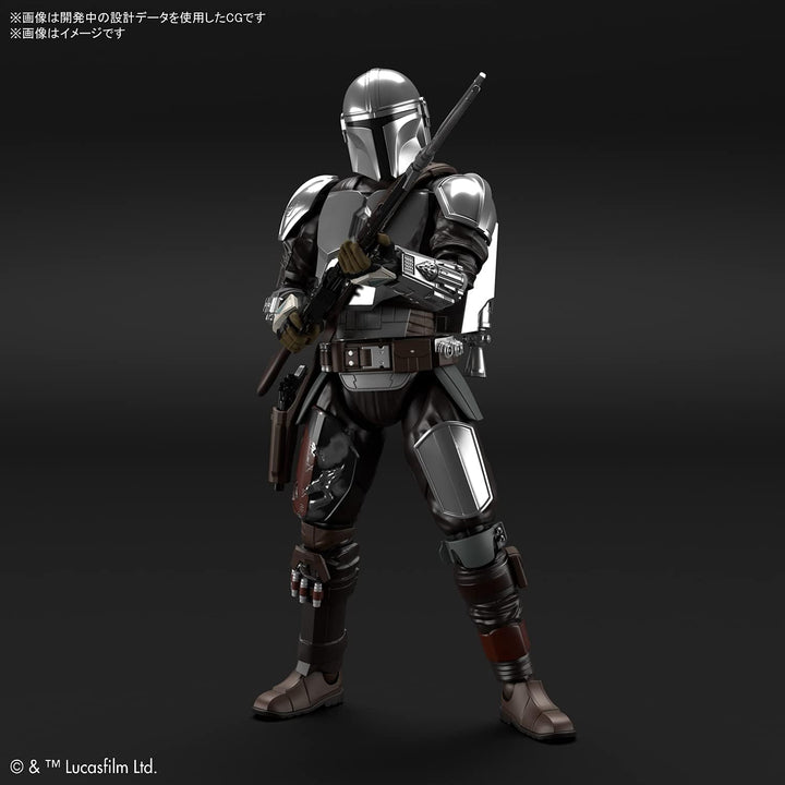 Bandai The Mandalorian (Beskar Armor) Silver Coating Ver. 1/12 Scale Plastic Model Kit