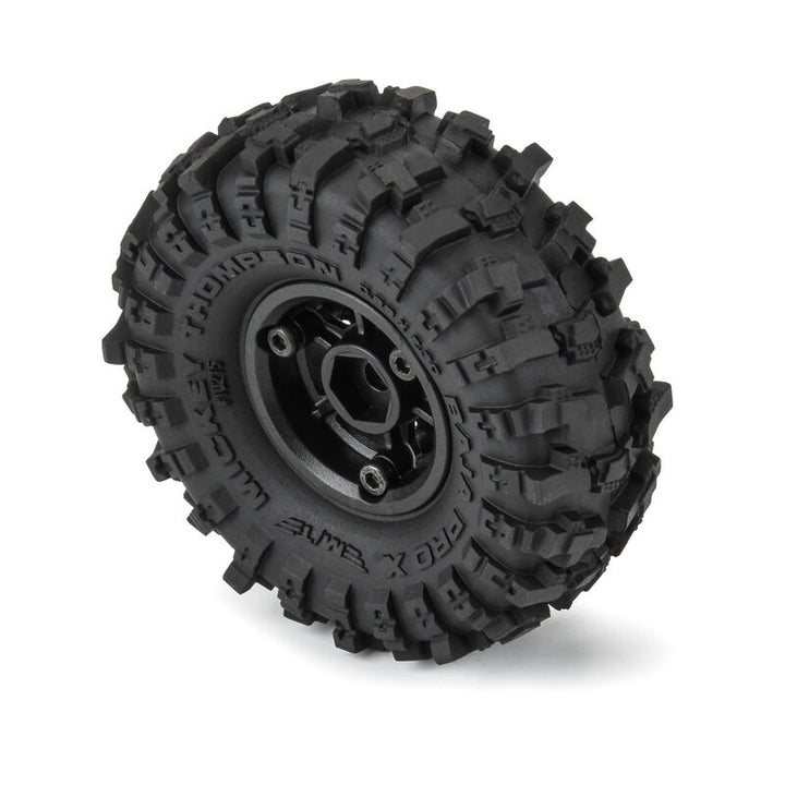 Pro-Line - 1/24 Mickey Thompson Baja Pro X F/R 1.0" MTD 7mm Black Holcomb (4)