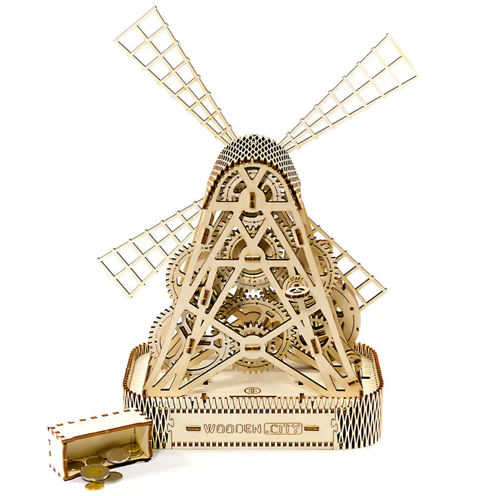 Wooden City - 3D Wooden Puzzle Windmill