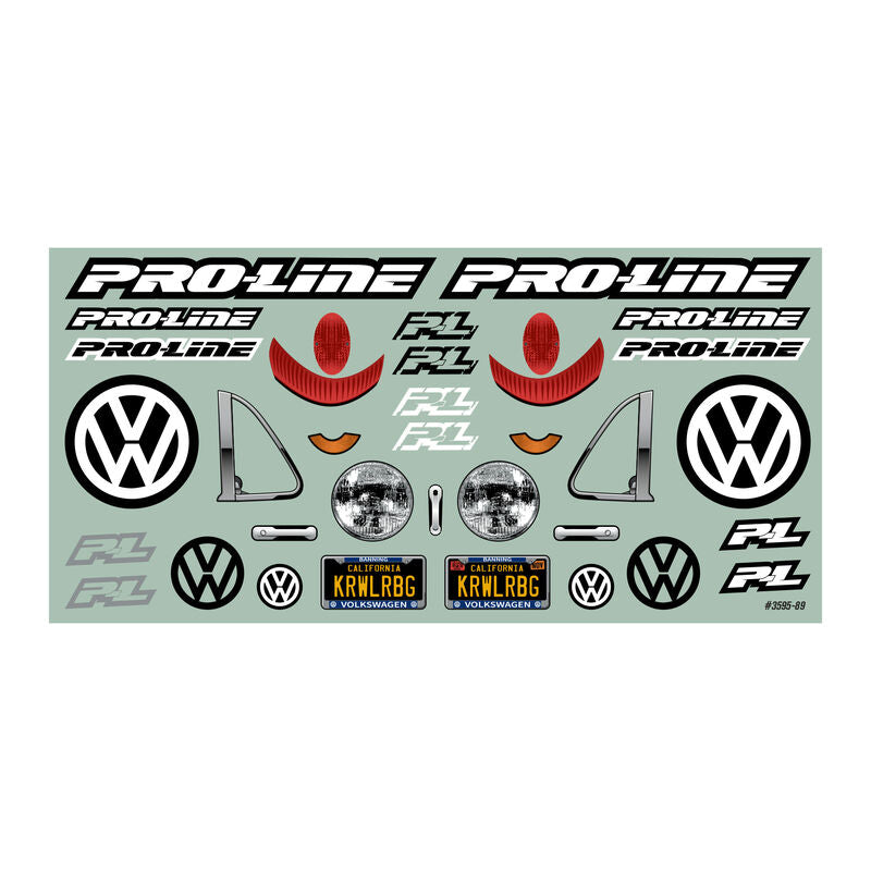 Pro-Line - 1/10 Volkswagen Beetle Clear Body 12.3" (313mm) Wheelbase Crawlers