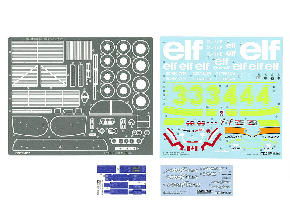 Tamiya - 1/12 Tyrrell P34 Six Wheeler (w/Photo-Etched Parts)