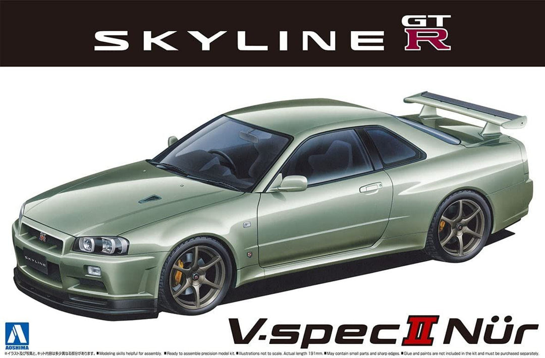 Aoshima - Nissan BNR34 Skyline GT-R V-specII Nür. '02