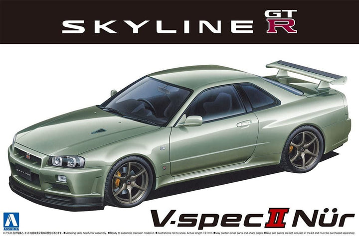 Aoshima - Nissan BNR34 Skyline GT-R V-specII Nür. '02