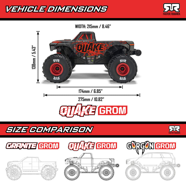 Arrma - 1/16 ARRMA QUAKE GROM 4WD
