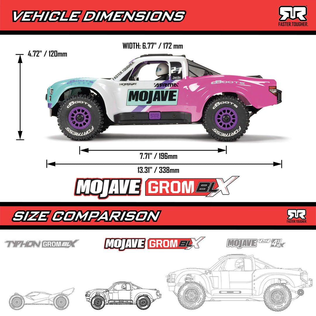 Arrma - 1/16 MOJAVE GROM 223S DSC 4X4 RTR Brushless Desert Truck