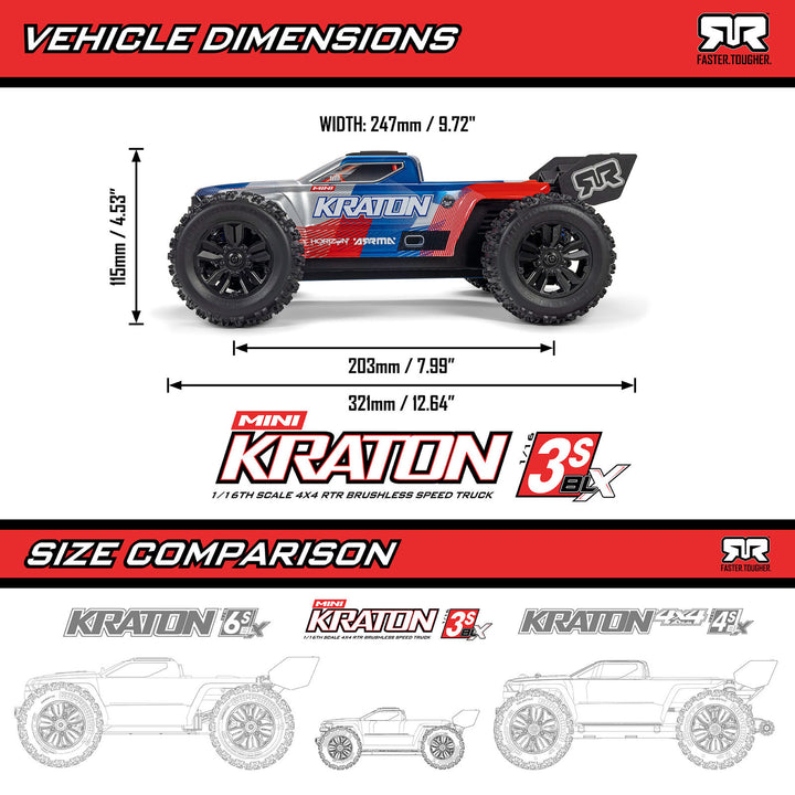 Arrma - 1/16 MINI KRATON 3S