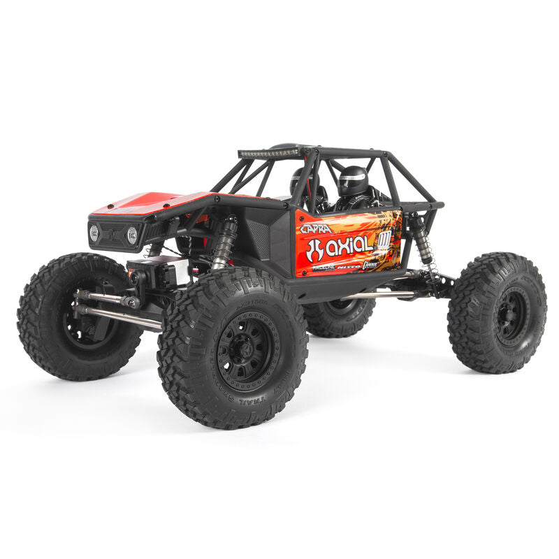 Axial - 1/10 Capra Unlimited 1.9 4X4 Trail Buggy Brushed RTR, Red