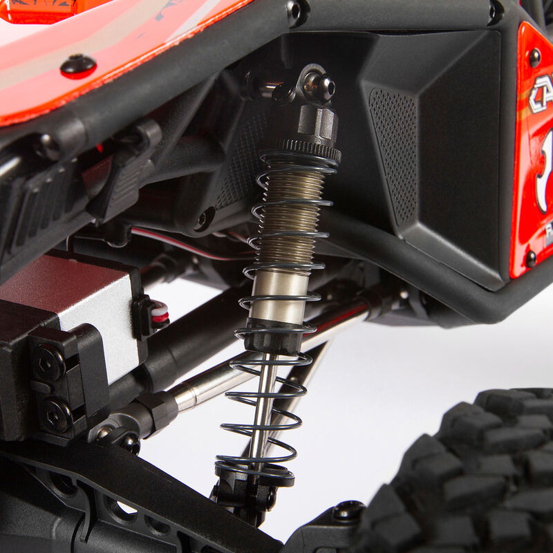 Axial - 1/10 Capra Unlimited 1.9 4X4 Trail Buggy Brushed RTR, Red