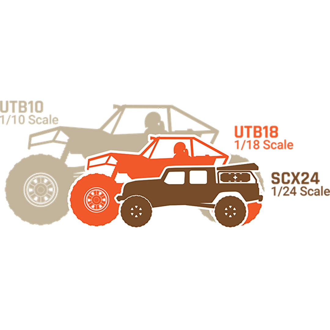 Axial - 1/18 UTB18 Capra 4WS 4X4 RTR Brushed Rock Crawler