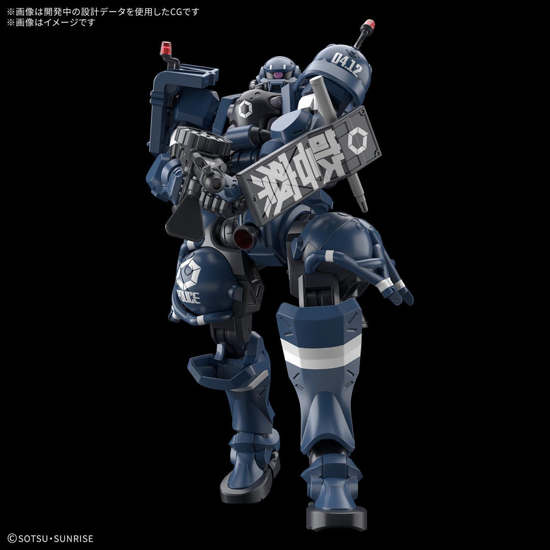 Bandai - HG GQuuuuuuX MS-06-SSP Police Zaku