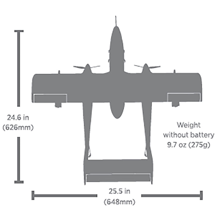 E-flite - Micro OV-10 Bronco 645mm BNF Basic with AS3X and SAFE Select