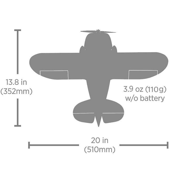 E-flite - UMX Gee Bee R-2 510mm BNF Basic with AS3X and SAFE Select
