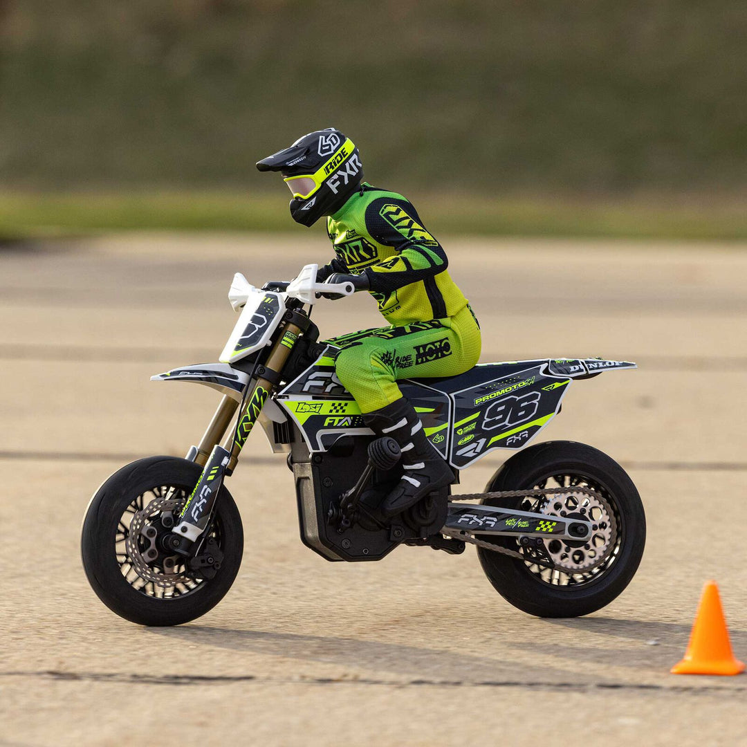 Losi - 1/4 Promoto-SM FXR Supermoto Motorcycle RTR with Battery and Charger