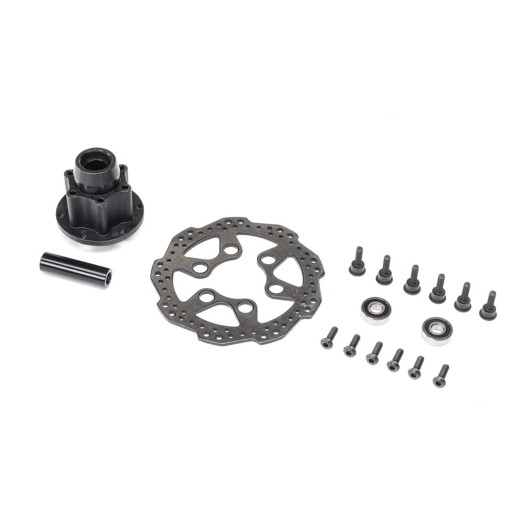 Losi - Complete Front Hub Assembly: PM-MX/SM
