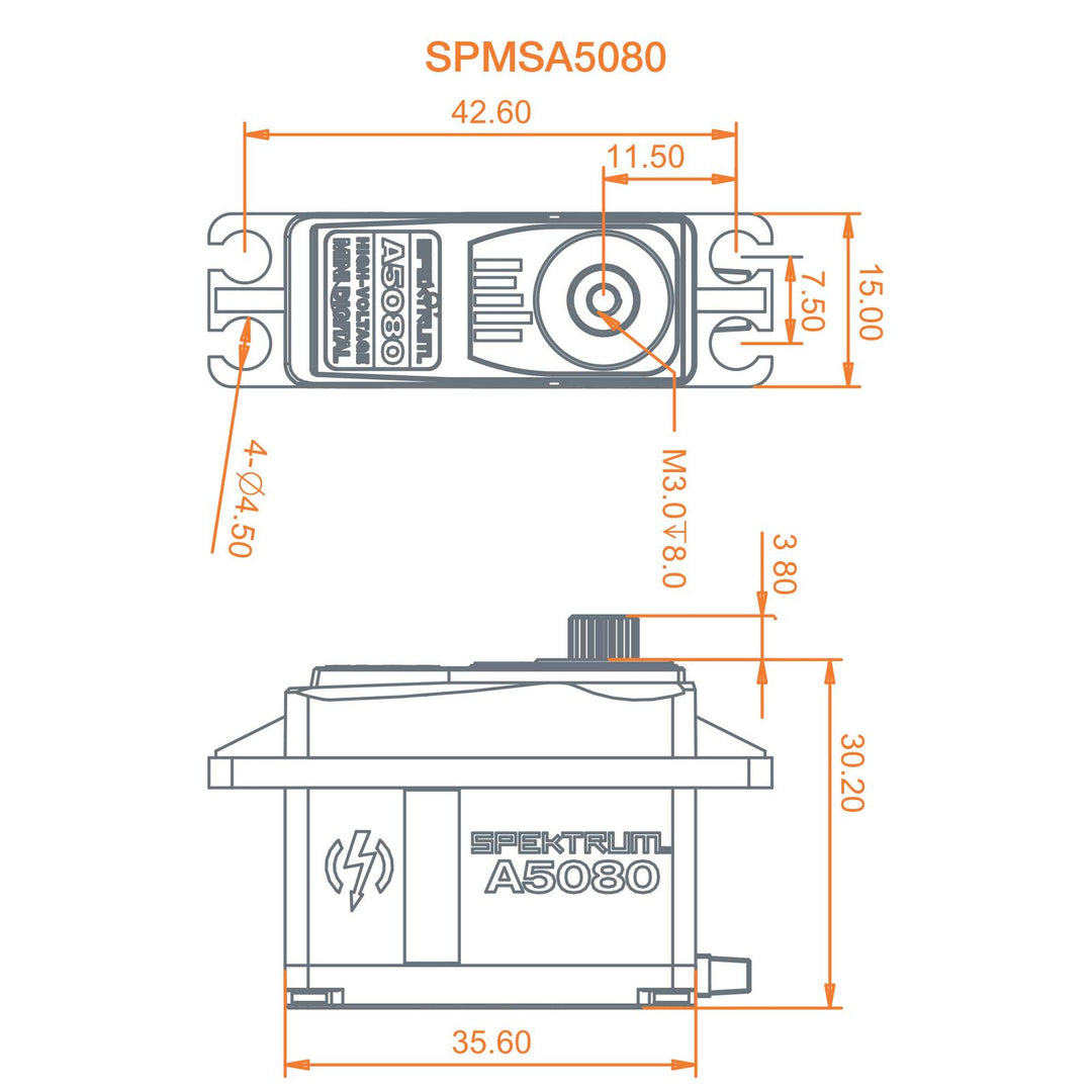 Spektrum - A5080 MT/HS Mini Digital HV Servo