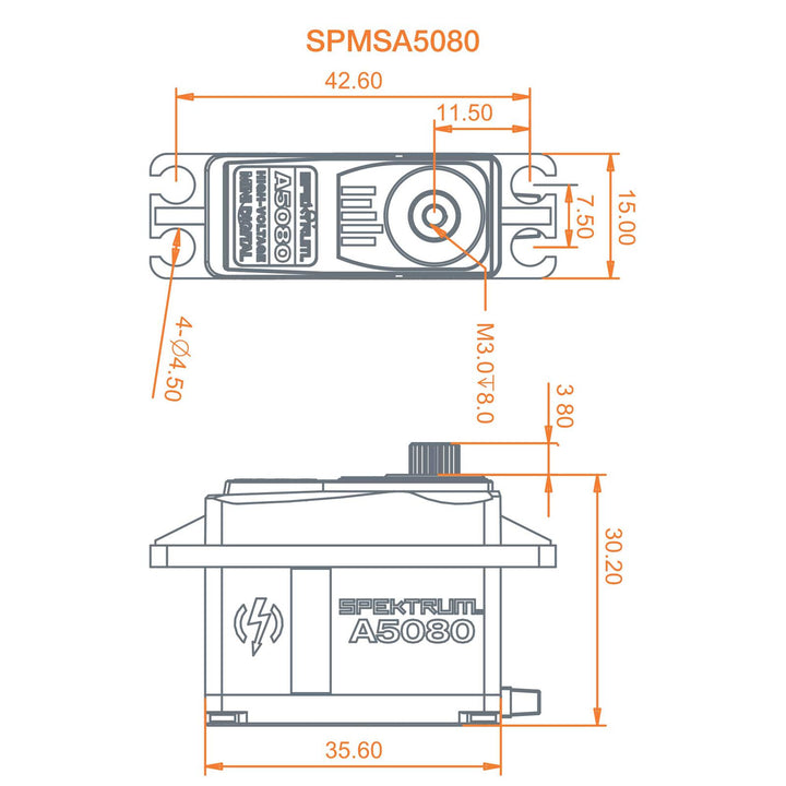 Spektrum - A5080 MT/HS Mini Digital HV Servo