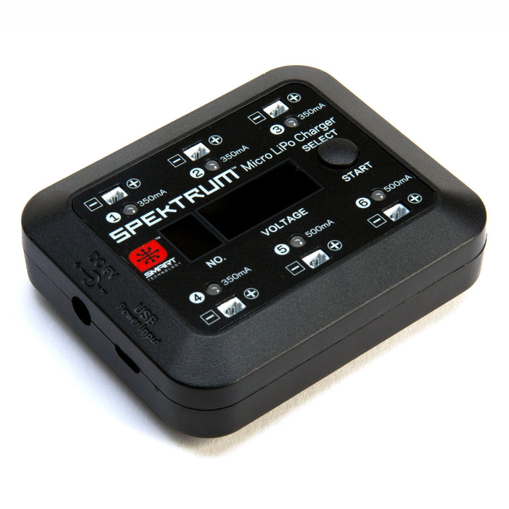 Spektrum - S63 Micro 6-port DC/USB 1S LiPo Charger